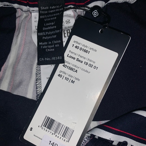 Olsen Mona Straight Feminine Fit Stripe Pants - Picture 3 of 6